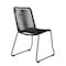 Armen Living Koala and Shasta 5 Piece Dining Set in Dark Eucalyptus and Metal with Black Rope 840254332362 - alternate 3